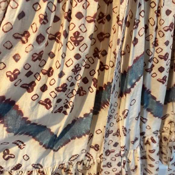 Ulla Johnson Josefina Ruched Floral Print V-Neck Dress | Size 2 / S - Picture 6 of 11